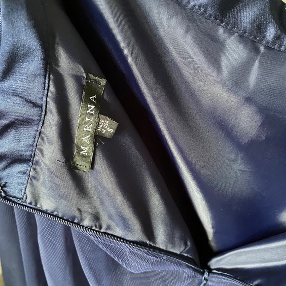 Navy A-Line Midi Tulle Skirt S - Marina - Picture 3 of 3